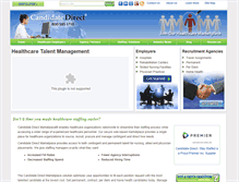 Tablet Screenshot of candidatedirect.com